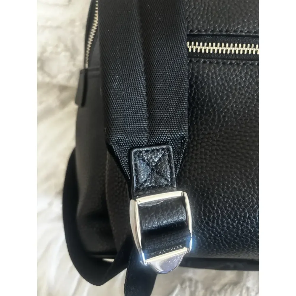 Marc Jacob’s Workwear Black Leather and Durable Canvas Backpack. Great Condition